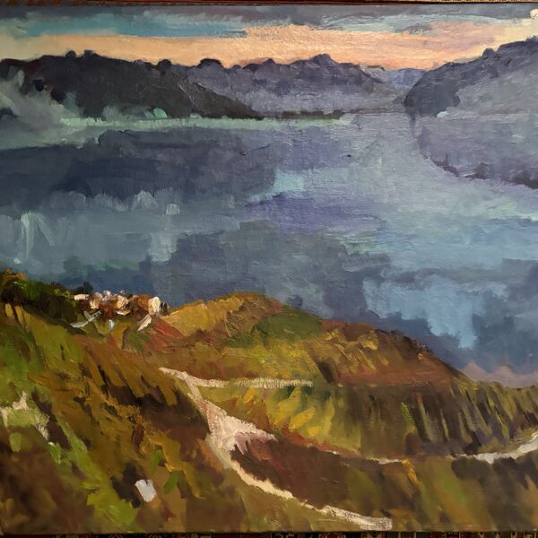 LAKE GENEVA from CHEXBRES 2024 | 70x100cm | oil on canvas