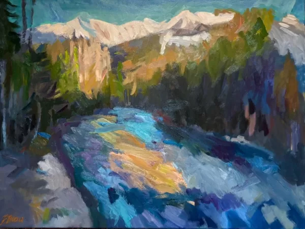 Sarine 2025 at Gstaad | 60X80 cm   oil on canvas