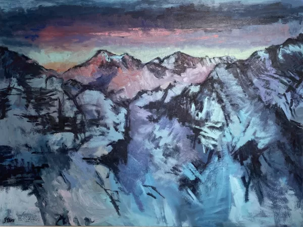 JUNGFRAU AREAL 2023 | 120x160cm | oil on canvas