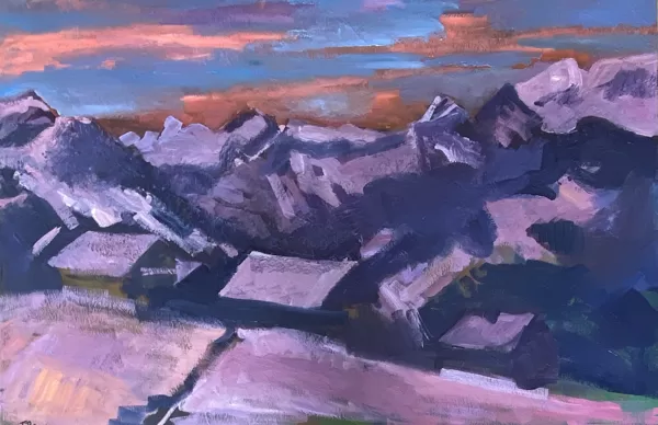 GSTAAD VALLEY 2024 | 80x120cm | oil on canvas 
