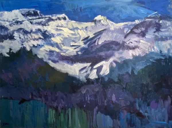 LES DIABLERETS MOUNTAIN MASSIVE 2023     120x160cm  | oil on canvas