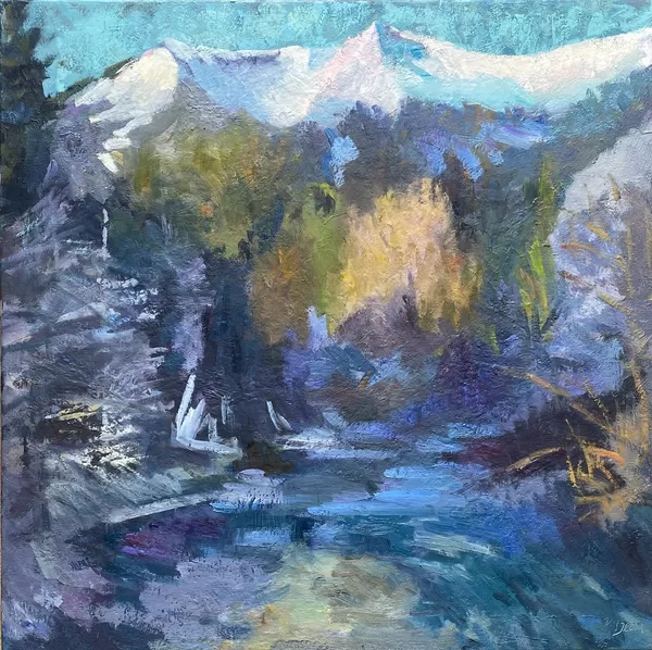 SARINE AT LES MOULINS | oil