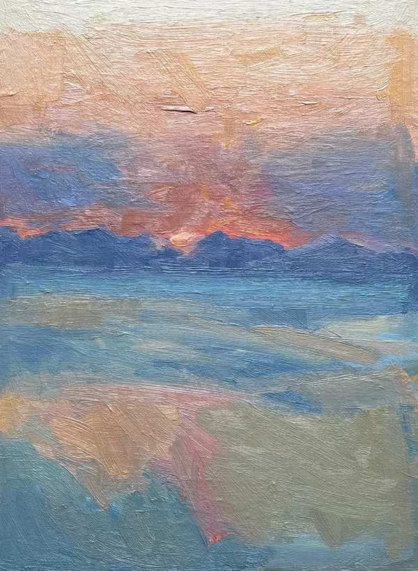Leman et Haute Savoie 40X30cm | oil