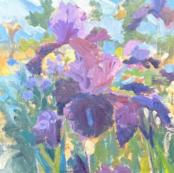 Lilacs II 40X40cm | oil